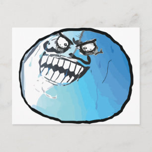 Ich habe das Gesicht gelogen Postkarte