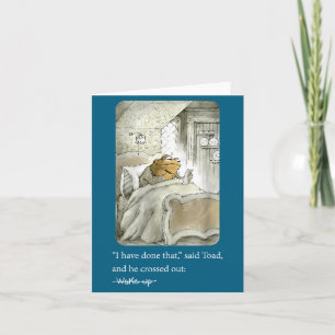 Ich habe das getan sagte Kröte und er strich Wache Karte