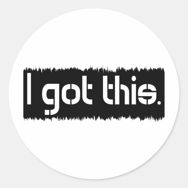 Ich habe das Got Runder Aufkleber (Vorderseite)