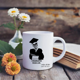 ICH HABE DAS LEBEN, DAS ÜBERLEBEN DES ABSCHLUSSES KAFFEETASSE