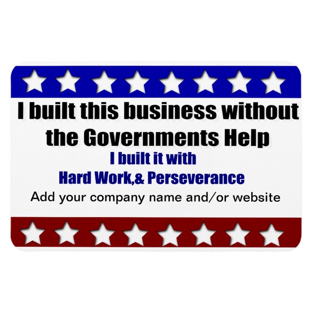 Ich habe das mit harter Arbeit gebaut. Magnet (Horizontal)