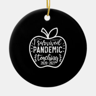 Ich habe das Pandemielehren 2020 2021 Apple überle Keramik Ornament