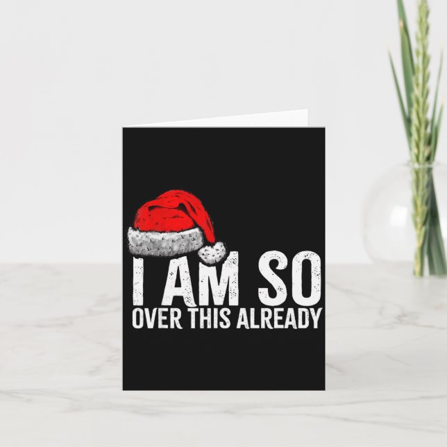 Ich habe das schon so satt, Lustige unangebrachte  Karte (Vorderseite)