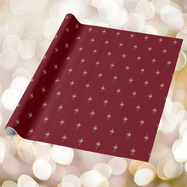 Ich habe das Weihnachtself-Wrapping-Papier für Tee Geschenkpapier (Von Creator hochgeladen)