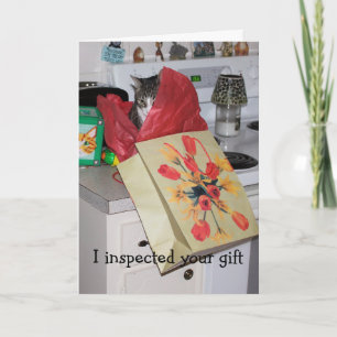 Ich habe dein Geschenk überprüft Karte