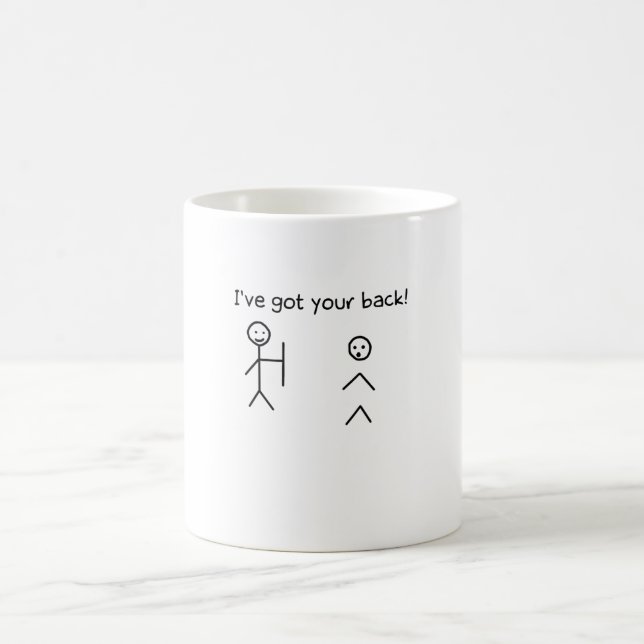 Ich habe deine Back Funny Stickman Meme Got Kaffeetasse (Mittel)
