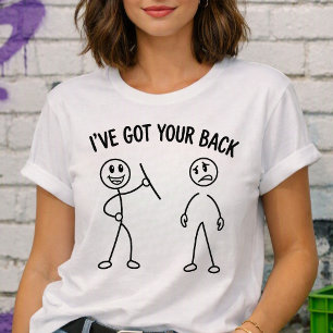 Ich habe deinen Rücken Visueller Wortwitz Tri-Blend Shirt