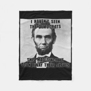Ich habe Demokraten Abe Lincoln 4. Juli nicht gese Fleecedecke