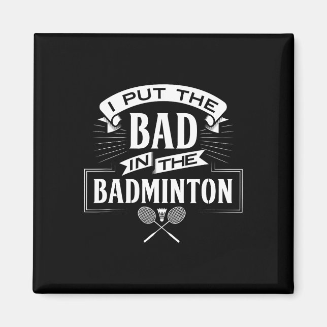 Ich habe den Badminton-Player-Rackets-Shuttle schl Magnet (Vorne)