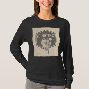 Ich habe den Ball-Game-Pong getroffen und zerschla T-Shirt