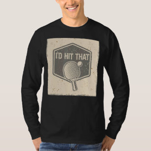 Ich habe den Ball-Game-Pong getroffen und zerschla T-Shirt