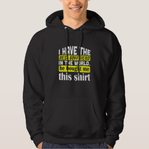 Ich habe den besten Freund in der Welt Zitat Hoodie