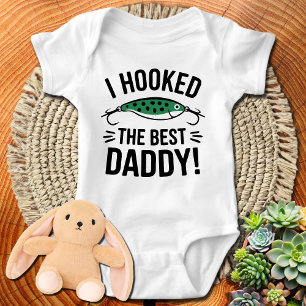 Ich habe den besten Papa an der Angel Baby Strampler