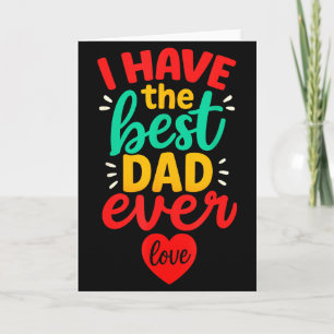 Ich habe den besten Vater überhaupt Süße Liebe Vat Karte