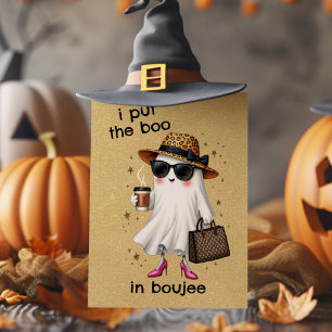 Ich habe den Boo in Boujee Ghost Coquette Hallowee Karte