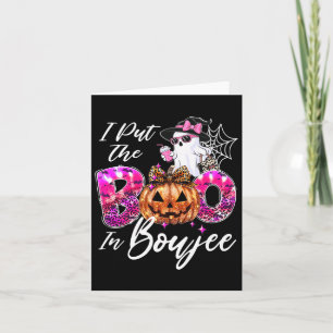 Ich habe den Boo in Boujee Niedlich Leopard Boujie Karte