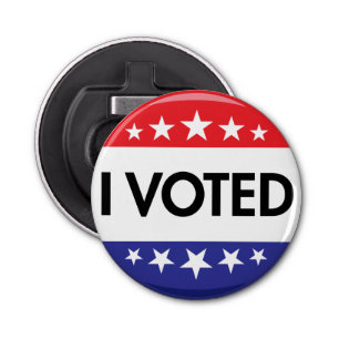 Ich habe den Button 2024 gewählt Flaschenöffner