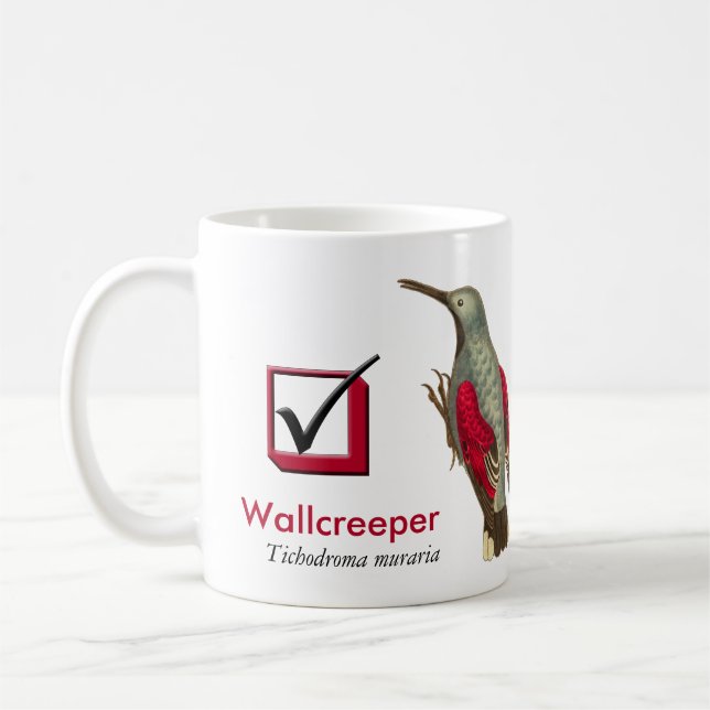 Ich habe den des Wallcreeper der Karo-Kasten Kaffeetasse (Links)