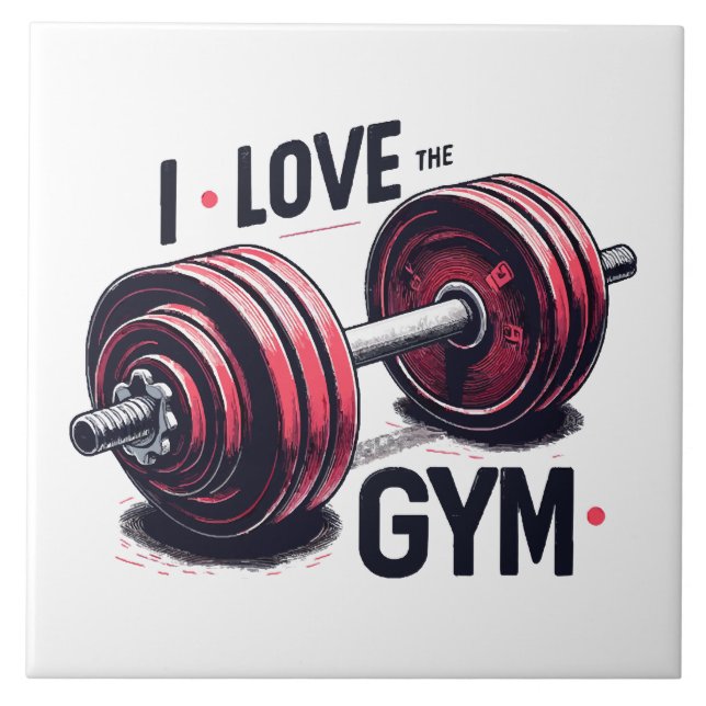 Ich habe den Fitnessraum Liebe Fliese (Vorderseite)