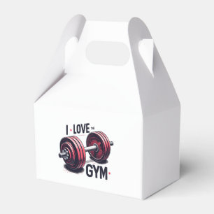 Ich habe den Fitnessraum Liebe Geschenkschachtel