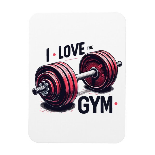 Ich habe den Fitnessraum Liebe Magnet (Vertikal)