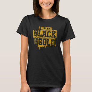 Ich habe den Footb der Black and Gold Game Day Gro T-Shirt