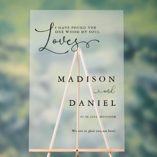 Ich habe den gefunden, den mein Soul Liebe! Script Acrylschild