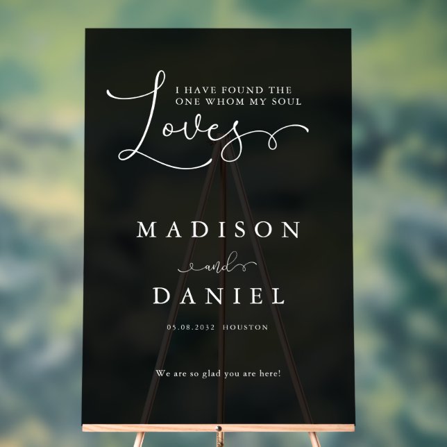 Ich habe den gefunden, den mein Soul Liebe! Script Acrylschild (Neutral)