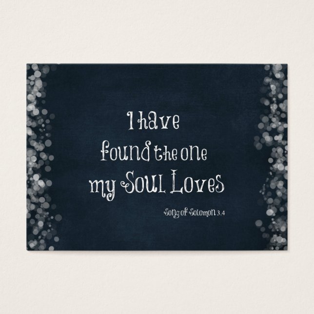 Ich habe den gefunden, den mein Soul Lieben Bible  (Vorderseite)