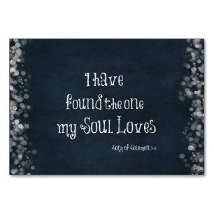 Ich habe den gefunden, den mein Soul Lieben Bible Tischnummer