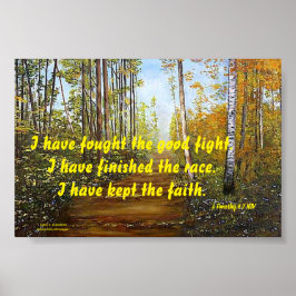 ICH HABE DEN GUTEN KAMPF GEFUNDEN POSTER