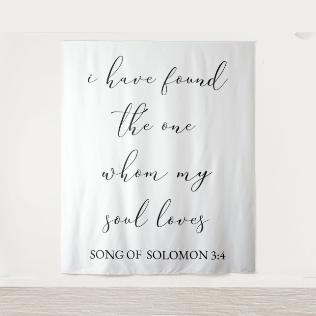 Ich habe den Hintergrund einer Hochzeit gefunden Wandteppich (Vorderseite)