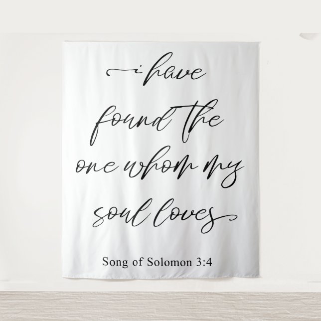 Ich habe den Hintergrund einer Hochzeit gefunden Wandteppich (Vorderseite)