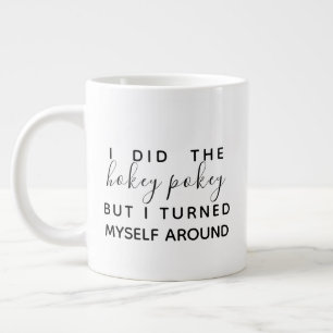 Ich habe den Hokey Pokey Lustiger Kaffeebecher Jumbo-Tasse