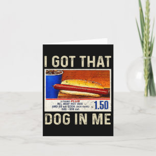 Ich Habe Den Hund In Mir Lustige Hotdogs Combo 4. Karte