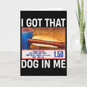 Ich Habe Den Hund In Mir Lustige Hotdogs Combo 4. Karte