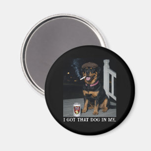 Ich Habe Den Hund In Mir, Lustige Rottweiler-Persö Magnet