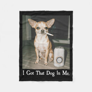 Ich Habe Den Hund In Mir Lustiger Hund Chihuahua L Fleecedecke
