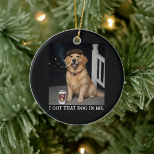 Ich Habe Den Hund In Mir, Lustiges Golden Retrieve Keramik Ornament