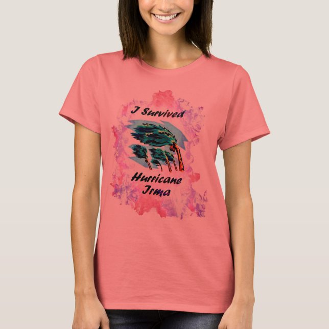 Ich habe den Hurrikan Irma überlebt T-Shirt (Vorderseite)