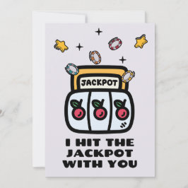 ICH HABE DEN JACKPOT MIT DIR FEIERTAGSKARTE