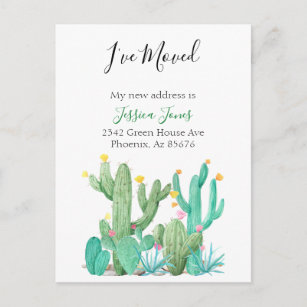 Ich habe den Kaktus des neuen Adressbuch-Hauses ve Postkarte