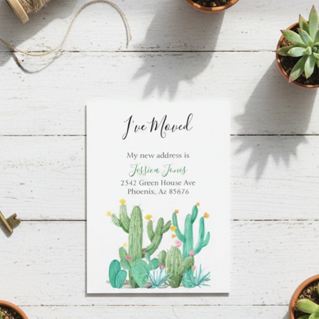 Ich habe den Kaktus des neuen Adressbuch-Hauses ve Postkarte (Von Creator hochgeladen)