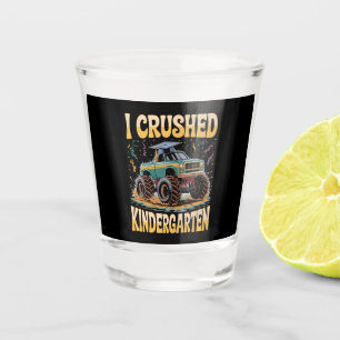 Ich habe den Kindergarten Monster Truck Abschluss  Schnapsglas