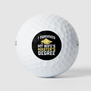 Ich habe den Master-Abschluss-Abschluss meiner Ehe Golfball