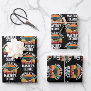 Ich habe den Master-Abschluss meiner Frau überlebt Geschenkpapier Set