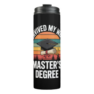 Ich habe den Master-Abschluss meiner Frau überlebt Thermosbecher