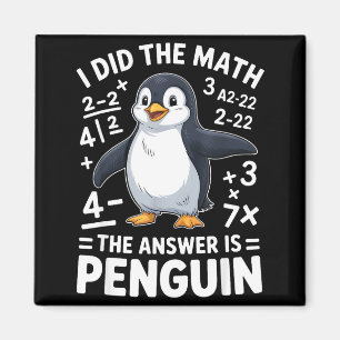 Ich habe den Mathe-Pinguin lustig Clroom Lehrer Sc Magnet