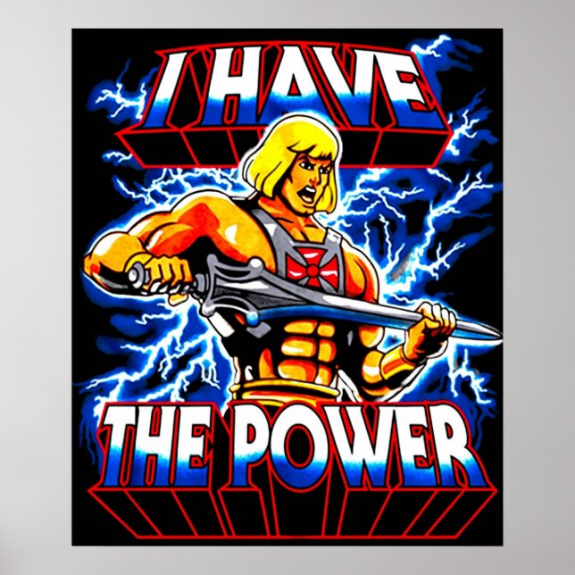 Ich habe den Power Heman Poster (Vorne)