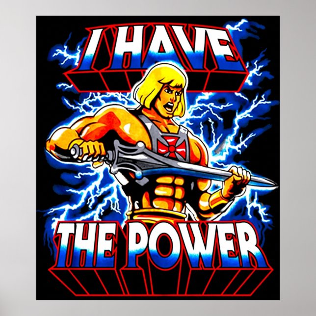 Ich habe den Power Heman Poster (Vorne)